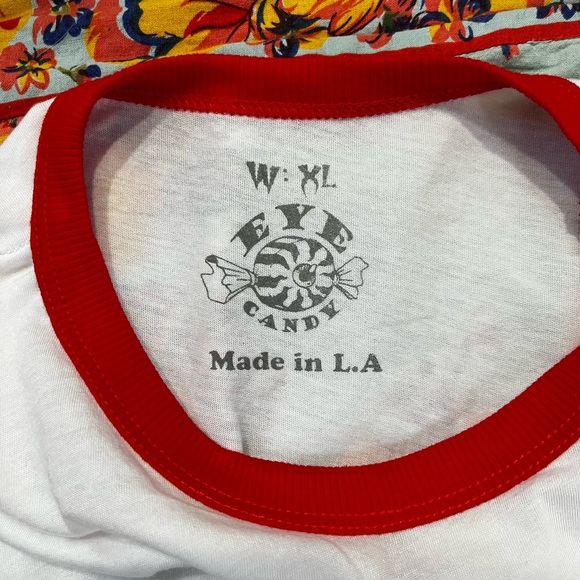 Eye Candy Women's TShirt Be My Slave-Valentines XL White Short Sleeve Evil Cupid - Picture 4 of 4